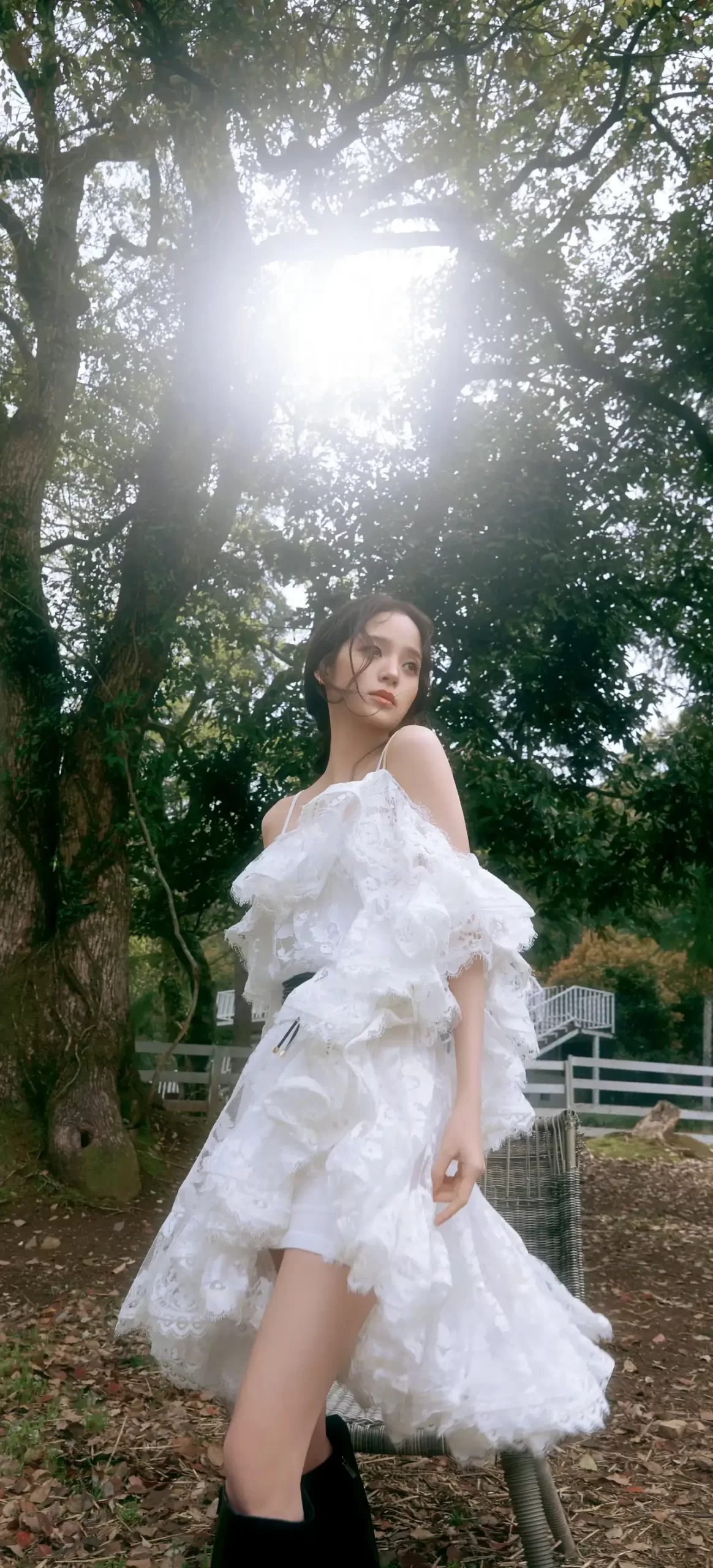 欧阳娜娜白裙子写真插图
